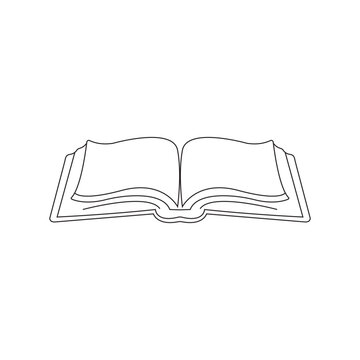 recommend clip art: Hand drawn vector of a notebook icon in Black and white. Outline, stroke and line art illustration.