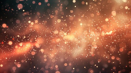 Abstract Festive Background with Golden and Red Glitter