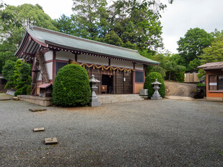 大阪府池田市の五月山に建つ愛宕神社拝殿