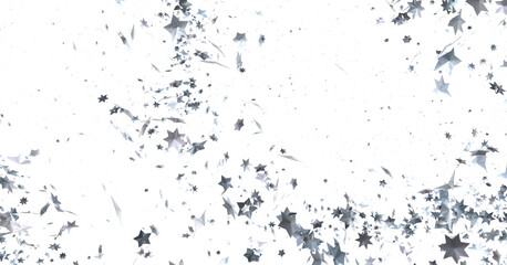 Descendant Christmas Constellations: Mind-Blowing 3D Illustration of Falling Festive Star Patterns