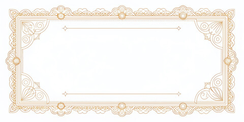 Luxurious  Elegance Classic Ornamental Certificate and Invitation Design