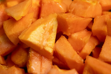 Sliced up Papaya