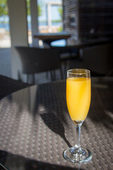 Single Glass of a Mimosa