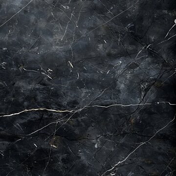 Dark marble background with black Portoro marble on walls and countertops. Black marble flooring and wall tiles. Black travertine marble and natural granite stone.