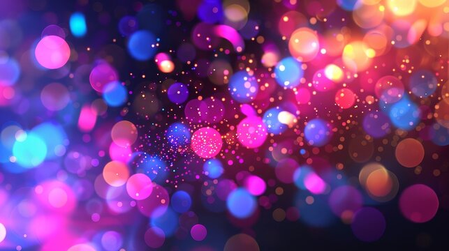Abstract bokeh background representing innovative artificial intelligence ideas