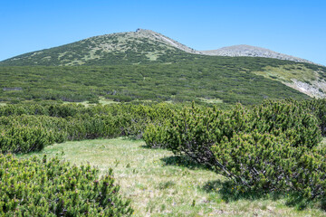 Landscape of Rila mountain near Granchar Lake, Bulgaria