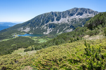 Fototapeta premium Landscape of Rila mountain near Granchar Lake, Bulgaria