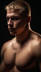 Fototapeta premium portrait of a muscular man