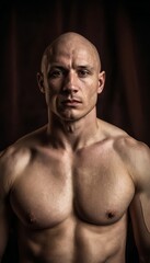 Fototapeta premium portrait of a muscular man