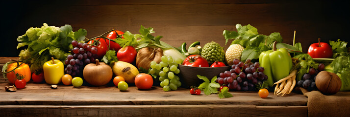 Inviting and Vibrant Ad Focusing on the Freshness and Organic Quality of Fruits and Vegetables