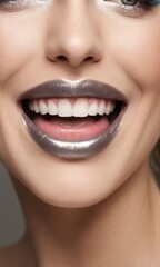 Fototapeta premium close up of a woman smiling