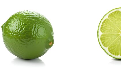 Fototapeta premium Isolated lime background with copy space