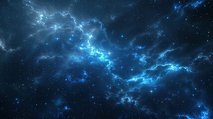 Obraz premium Cosmic Nebula in the Night Sky