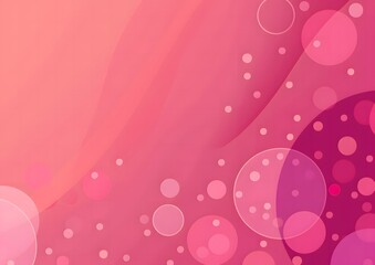 Pink background with dots and circles