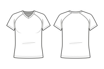 Regular Fit V-Neck Raglan T-Shirt