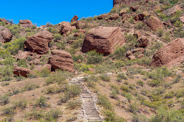 Giant Boulders on Echo Canyon Trail at Camelback Mountain