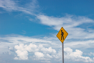 road signal in the sky