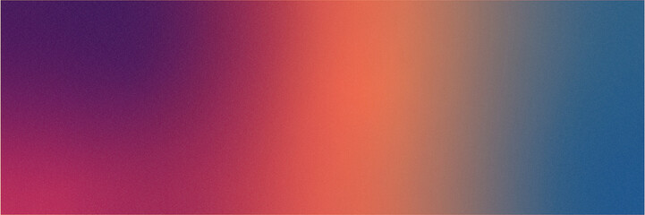 Abstract Grainy noise texture wide poster background. Retro texture backdrop design, smooth color gradient banner. Grainy noise texture.