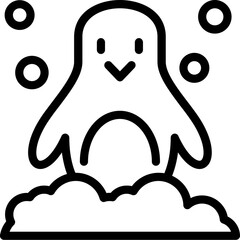 Winter Penguin Icon