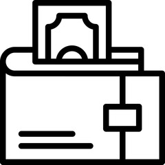 Wallet with Money Icon