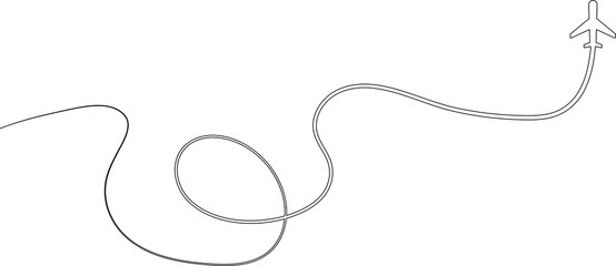 Airplane path, airline route, travel, flight