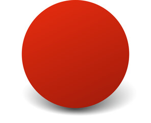 Circle red paper and shadow. Decoration design