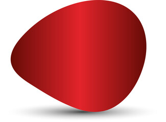 Circle red paper and shadow. Decoration design