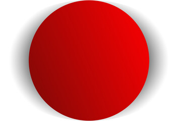 Circle red paper and shadow. Decoration design