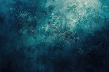 Fototapeta premium A blue background with a splash of white. The blue is very dark and the white is very light