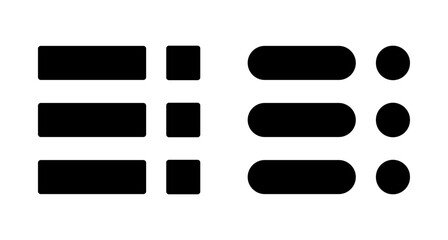 Obraz premium Menu Icon vector isolated on white background. web menu icon