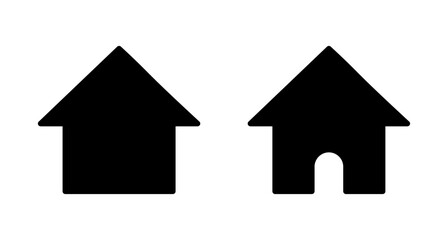 Home icon vector isolated on white background. House vector icon. Address