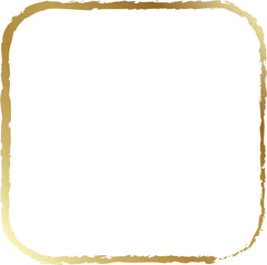 Rounded square golden frames