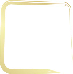 Rounded square golden frames