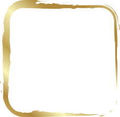 Rounded square golden frames