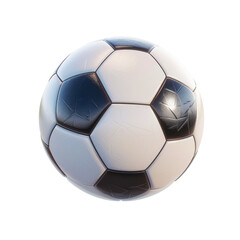 Fototapeta premium a beautiful soccer ball isolated white background 