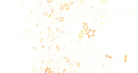 Falling Christmas Star Show: Mesmeric 3D Illustration Depicting Falling Holiday Stargazing Spectacle