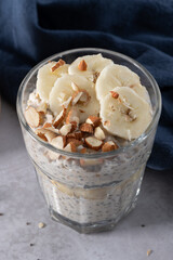 Chia seed pudding parfait
