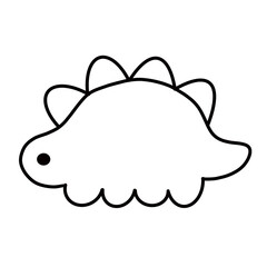 Outline Dinosaur 