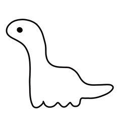 Outline Dinosaur 