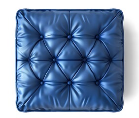 Obraz premium Blue Chair Cushion on White Background