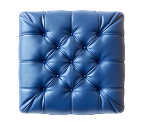 Fototapeta premium Blue Chair Cushion on White Background