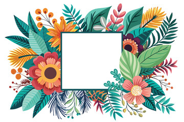 Cute Cartoon Leaf Illustration in Flat Style