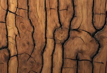 A close-up photograph of a rustic wooden surface showcasing the natural textures and rich colors of aged wood