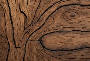 A close-up photograph of a rustic wooden surface showcasing the natural textures and rich colors of aged wood