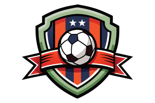 Dynamic Soccer Ball Logo in Modern Style