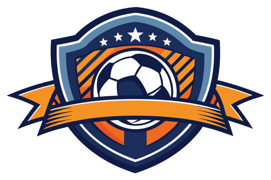Dynamic Soccer Ball Logo in Modern Style