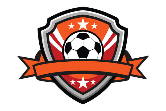 Dynamic Soccer Ball Logo in Modern Style