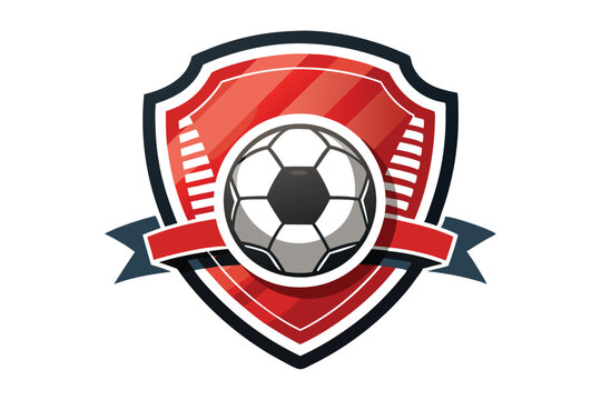 Dynamic Soccer Ball Logo in Modern Style