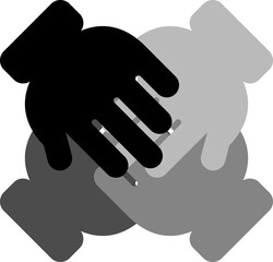 handshake icon of cooperation

