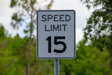 Sign - Speed Limit 15